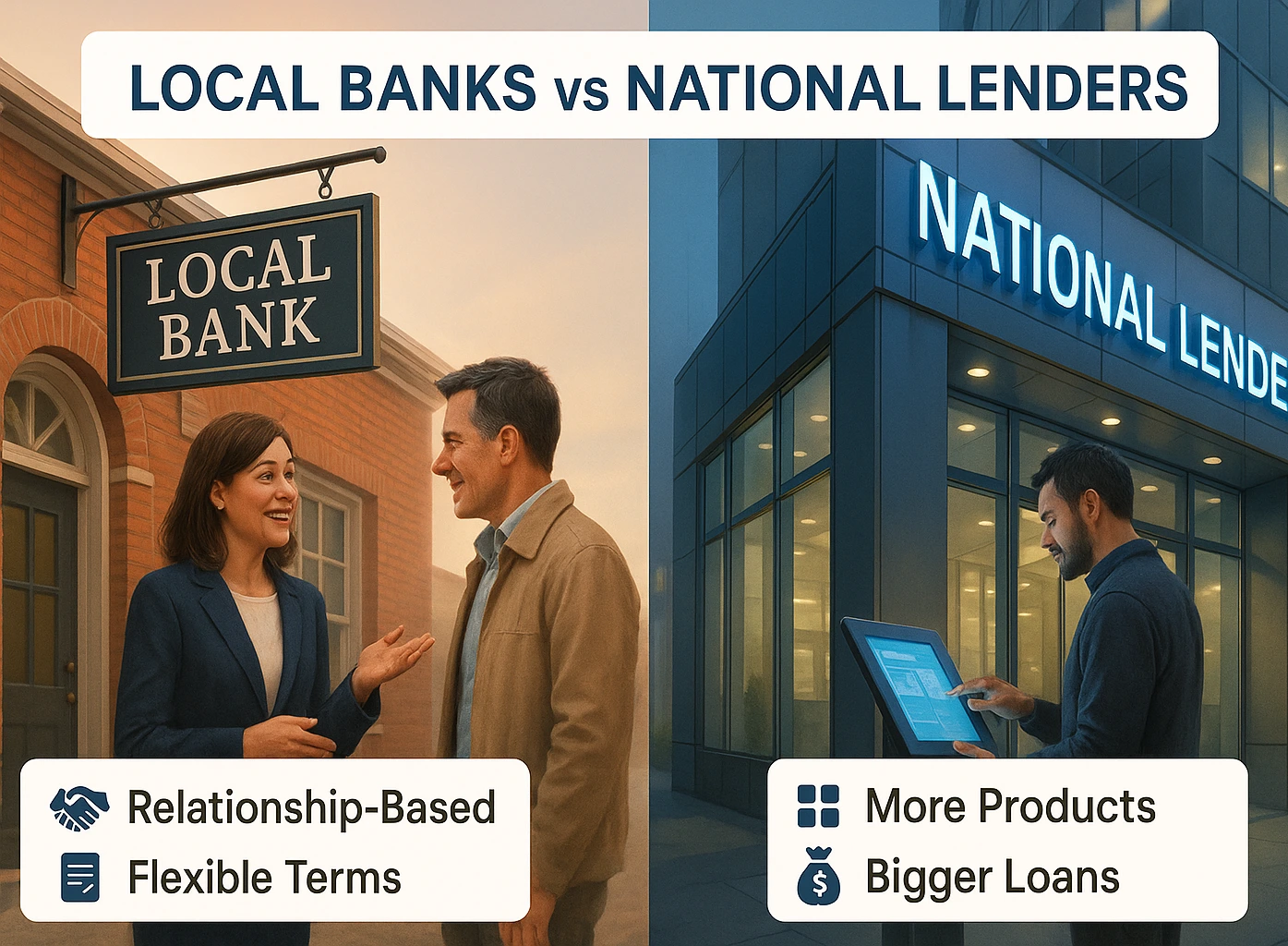 Comparison of lenders for live/work property loans