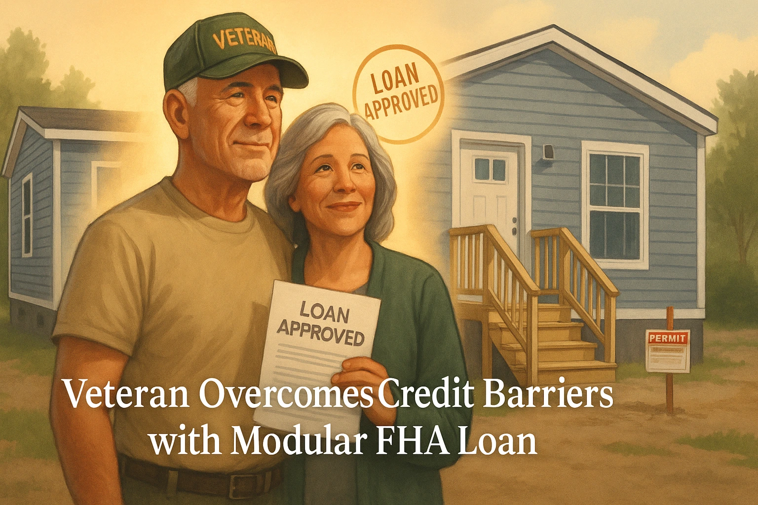 Veteran couple overcoming loan challenges
