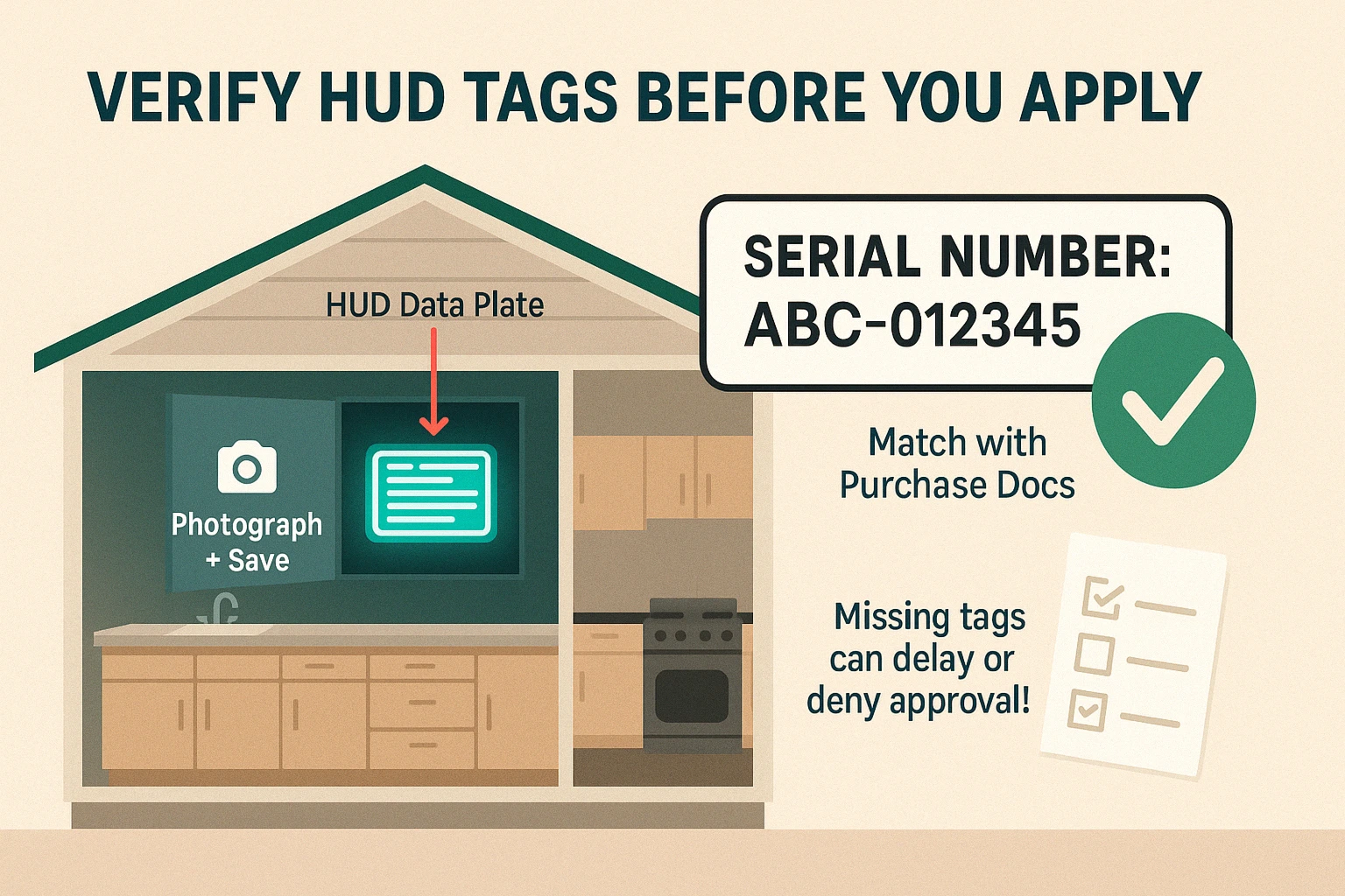 Modular home HUD tag verification guide