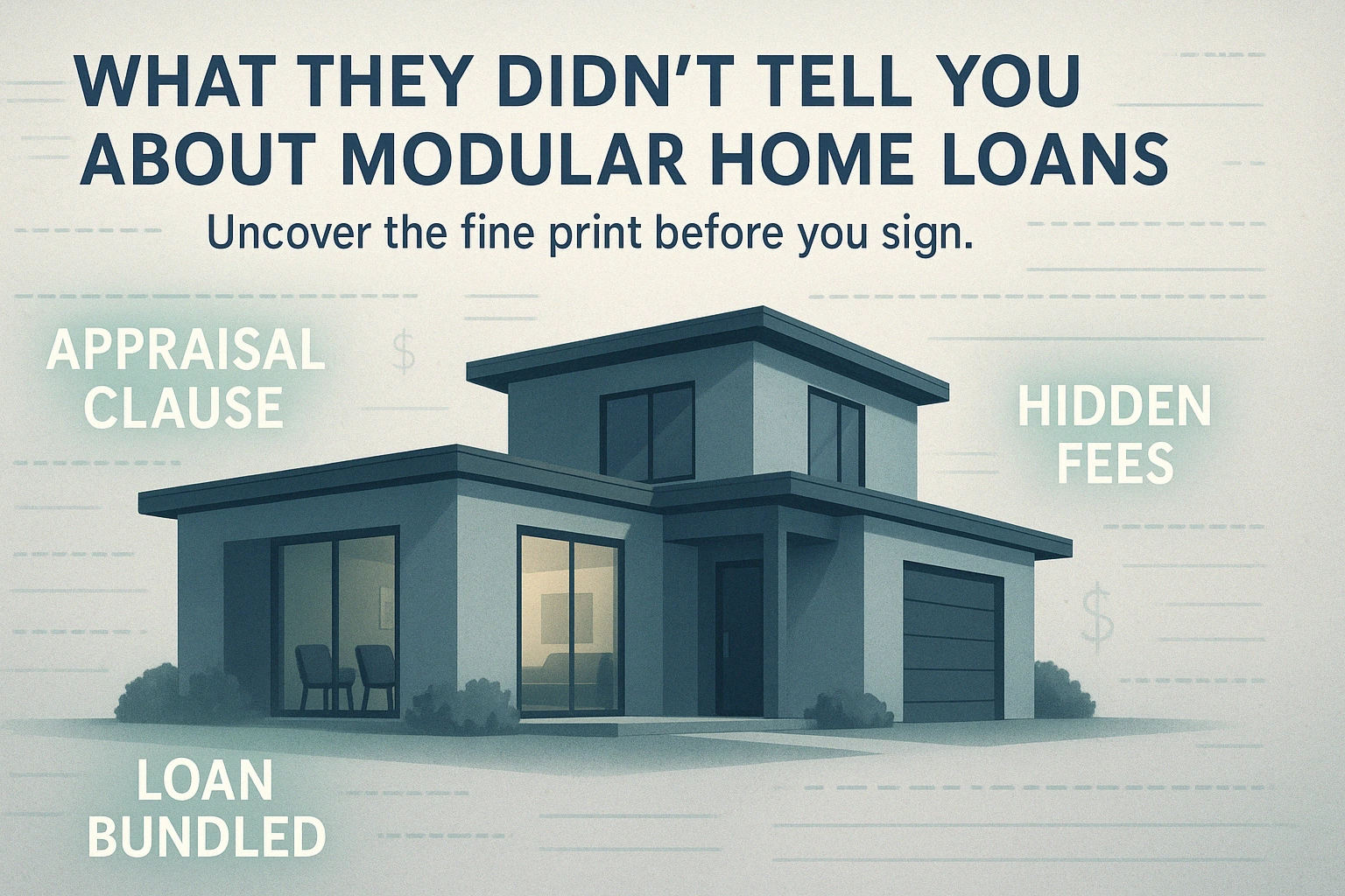 How a construction-to-permanent loan bundles land and home costs for modular builds