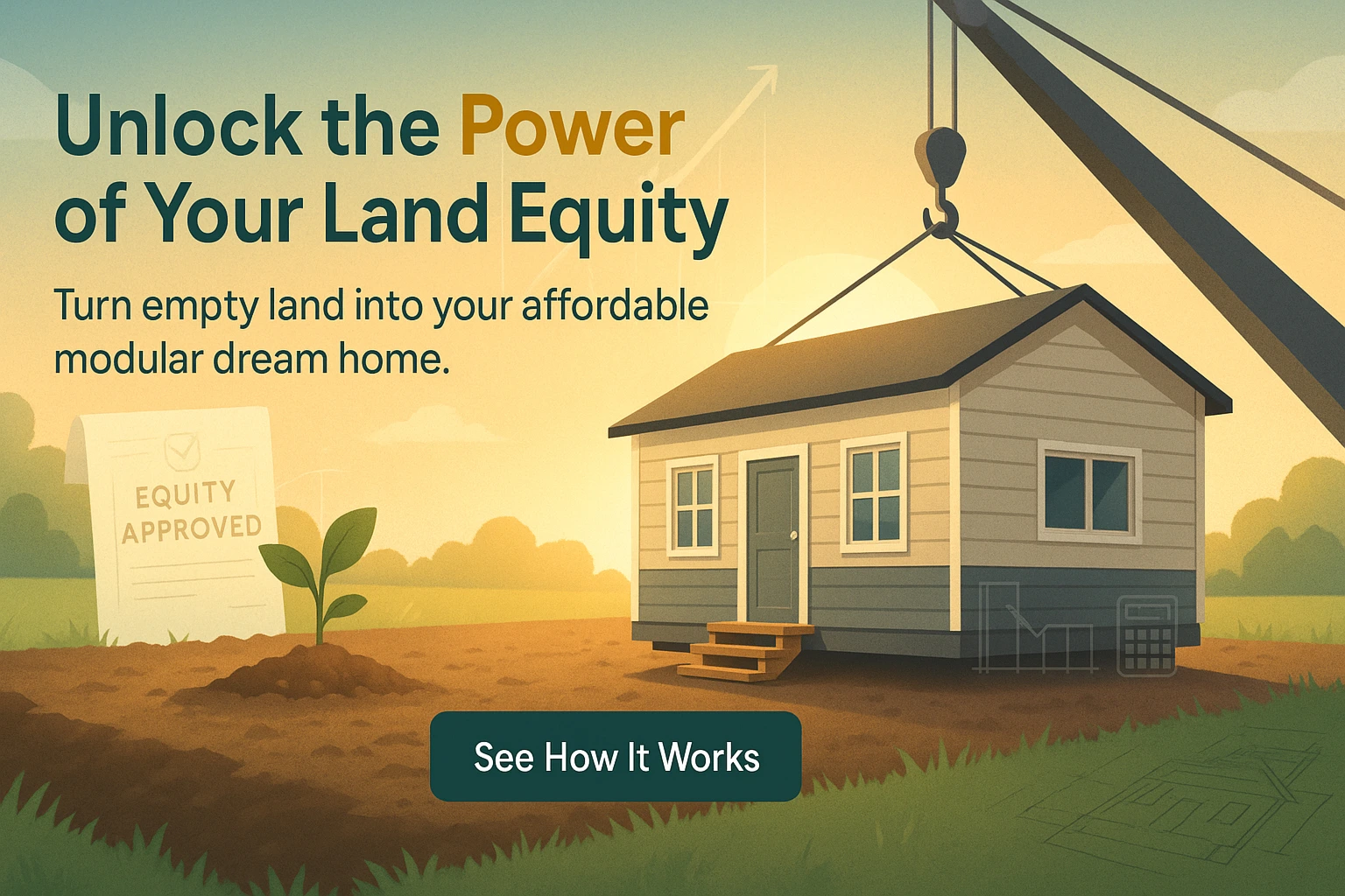 Financing a modular home on owned land with land equity