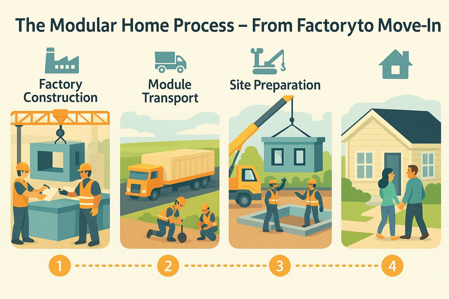 how modular homes are built—factory modules to on-site set and finish